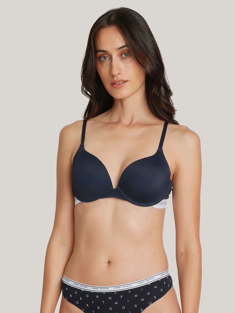 Brassier Con Logo Push Up Azul Tommy Hilfiger-3