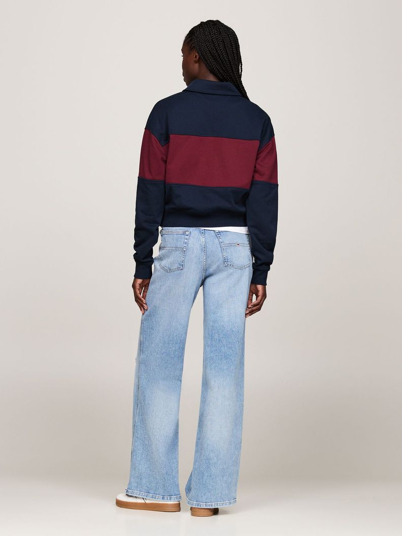 Sweater Relaxed Color Block Azul Tommy Hilfiger-2