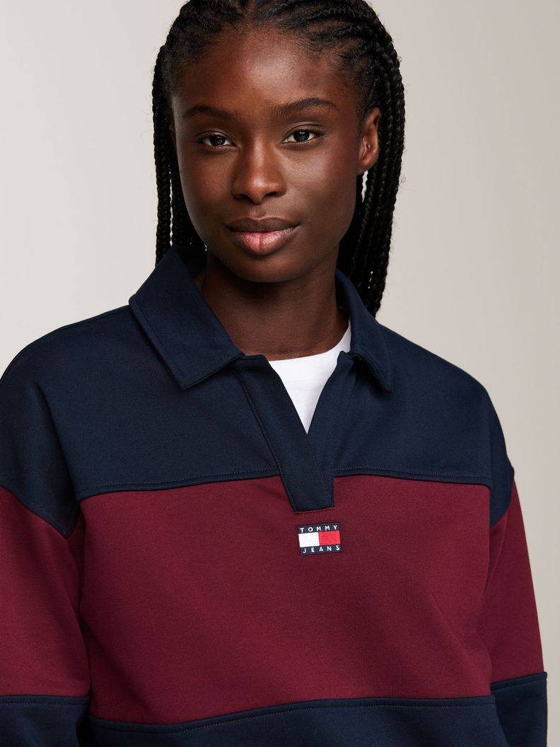 Sweater Relaxed Color Block Azul Tommy Hilfiger-3