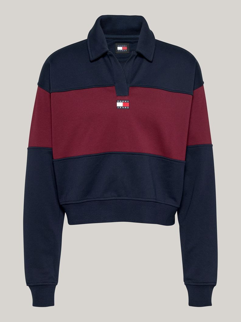 Sweater Relaxed Color Block Azul Tommy Hilfiger-4