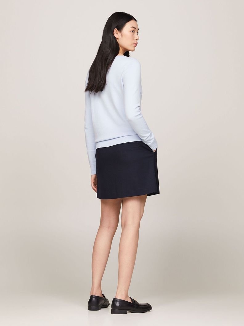 Sweater Con Cuello Estilo Barco Celeste Tommy Hilfiger-2