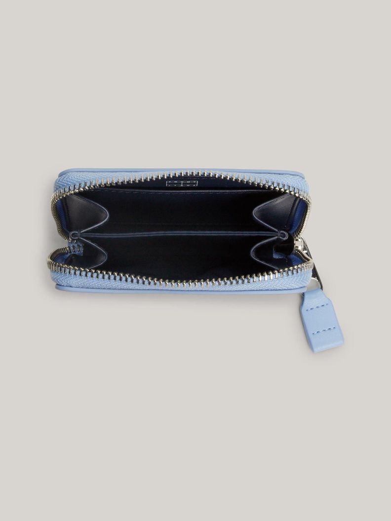 Billetera Essential Log Metálico Celeste Tommy Hilfiger-3