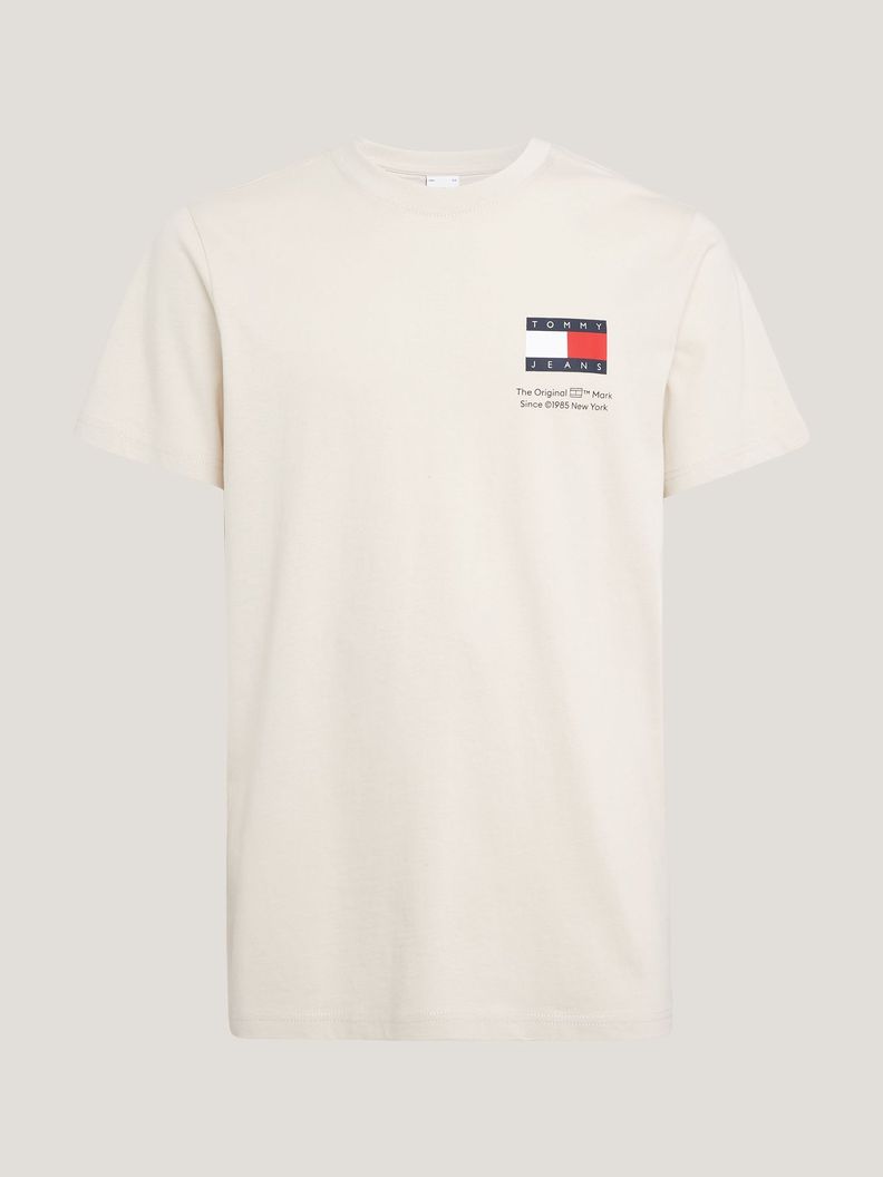 Polera Essential Con Logo Beige Tommy Jeans-1
