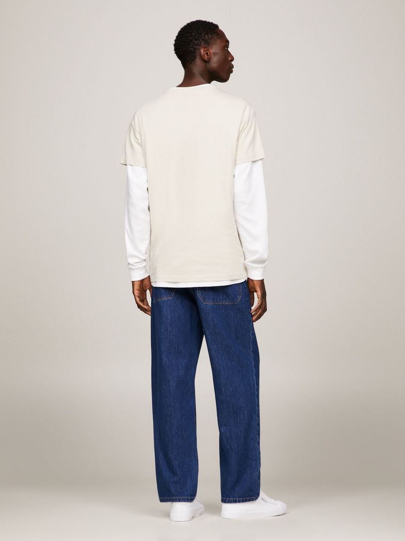 Polera Essential Con Logo Beige Tommy Jeans-4