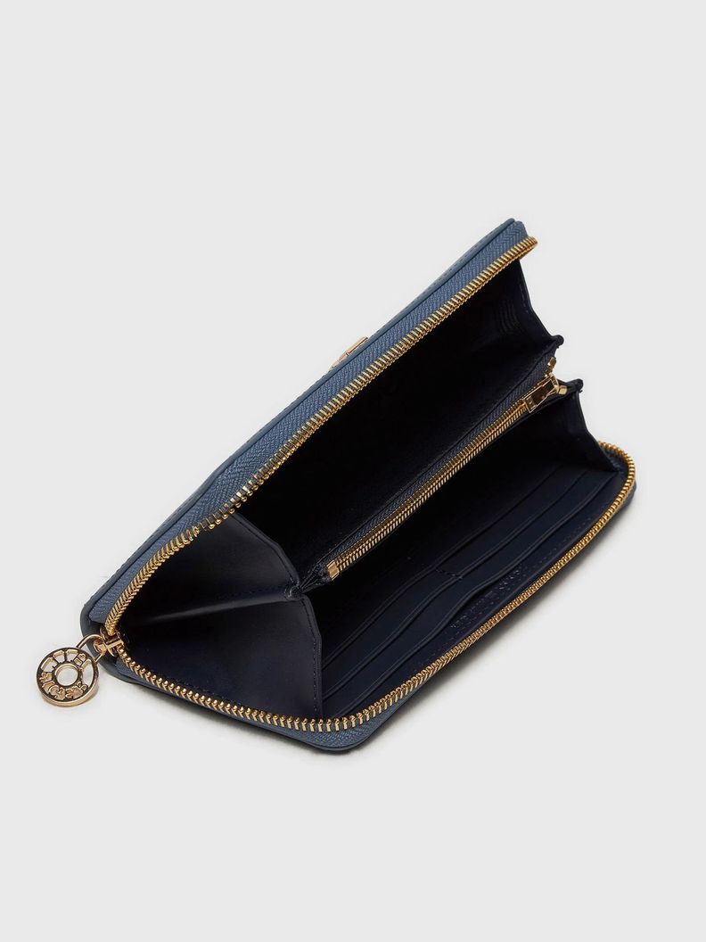 Billetera Distinct Con Cierre Celeste Tommy Hilfiger-2