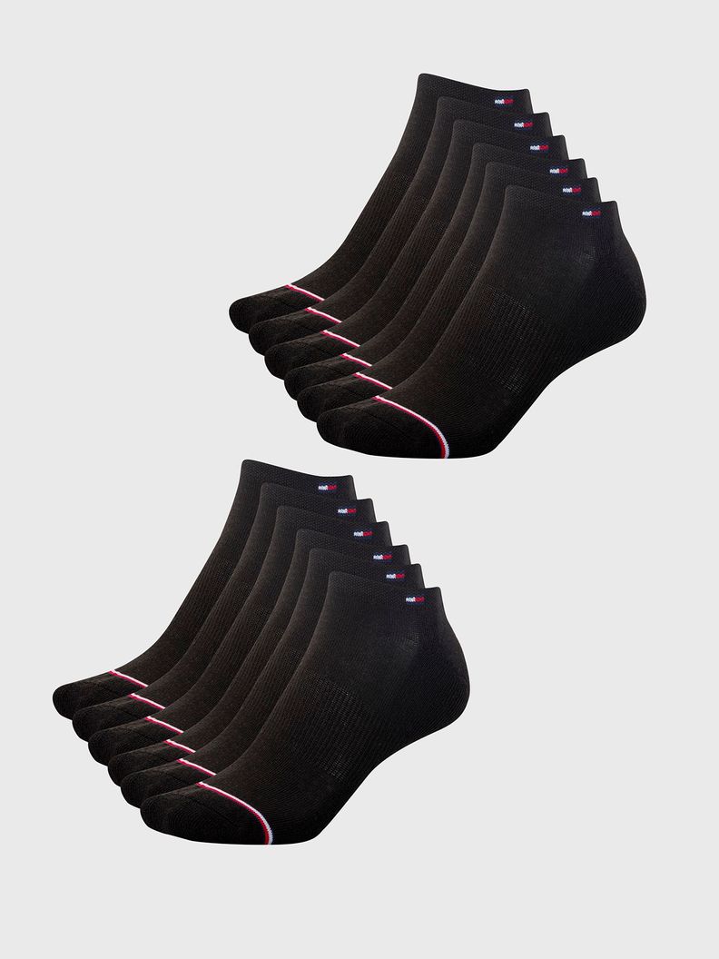 Pack 6 Calcetines Sport Athletic Negro Tommy Hilfiger-0