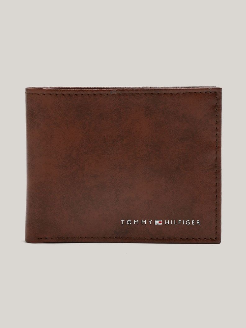 Billetera Malta Cde Cuero Con Logo Café Tommy Hilfiger-0