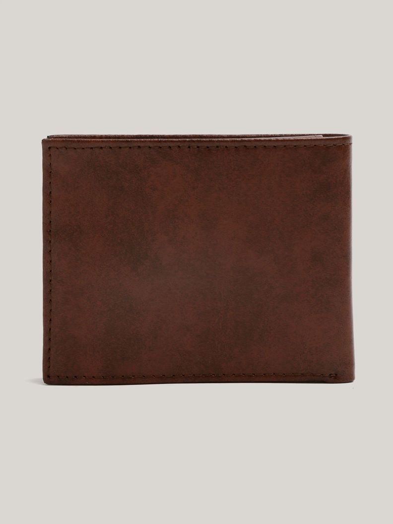Billetera Malta Cde Cuero Con Logo Café Tommy Hilfiger-1