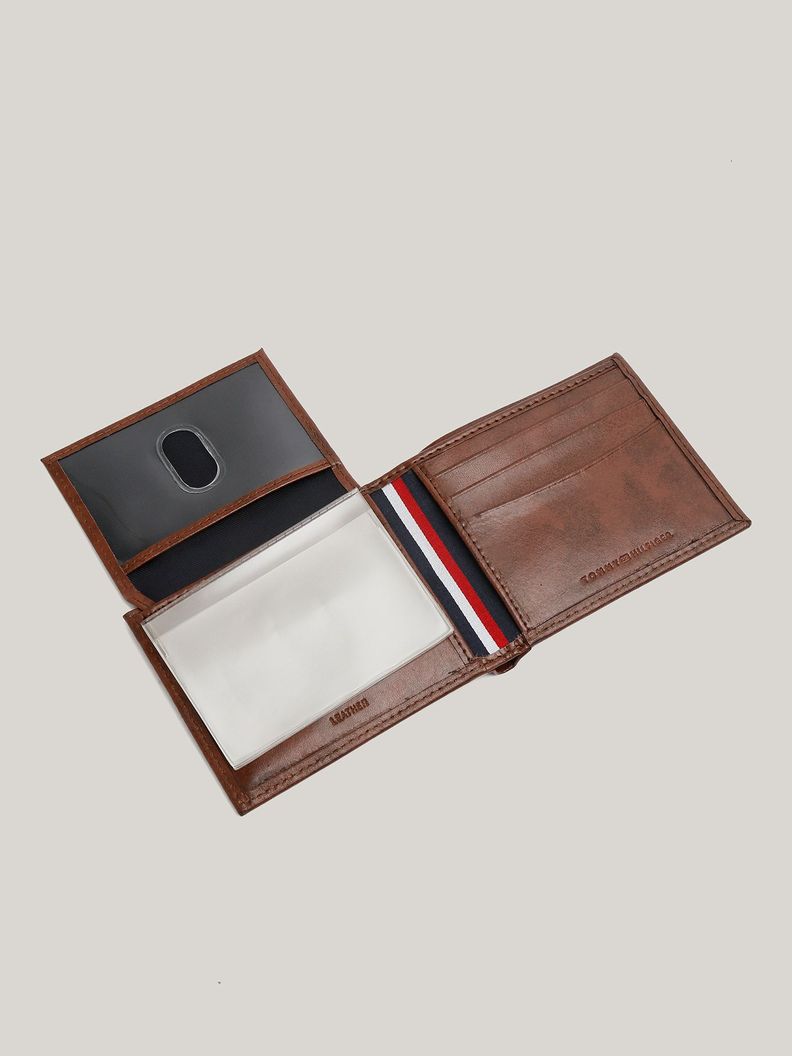 Billetera Malta Cde Cuero Con Logo Café Tommy Hilfiger-3