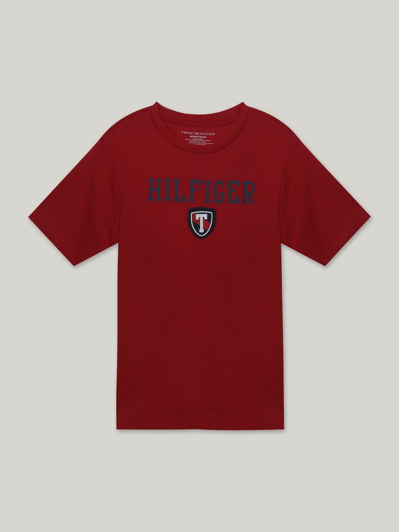 Polera De Niño Freshmen Con Logo Rojo Tommy Hilfiger-0