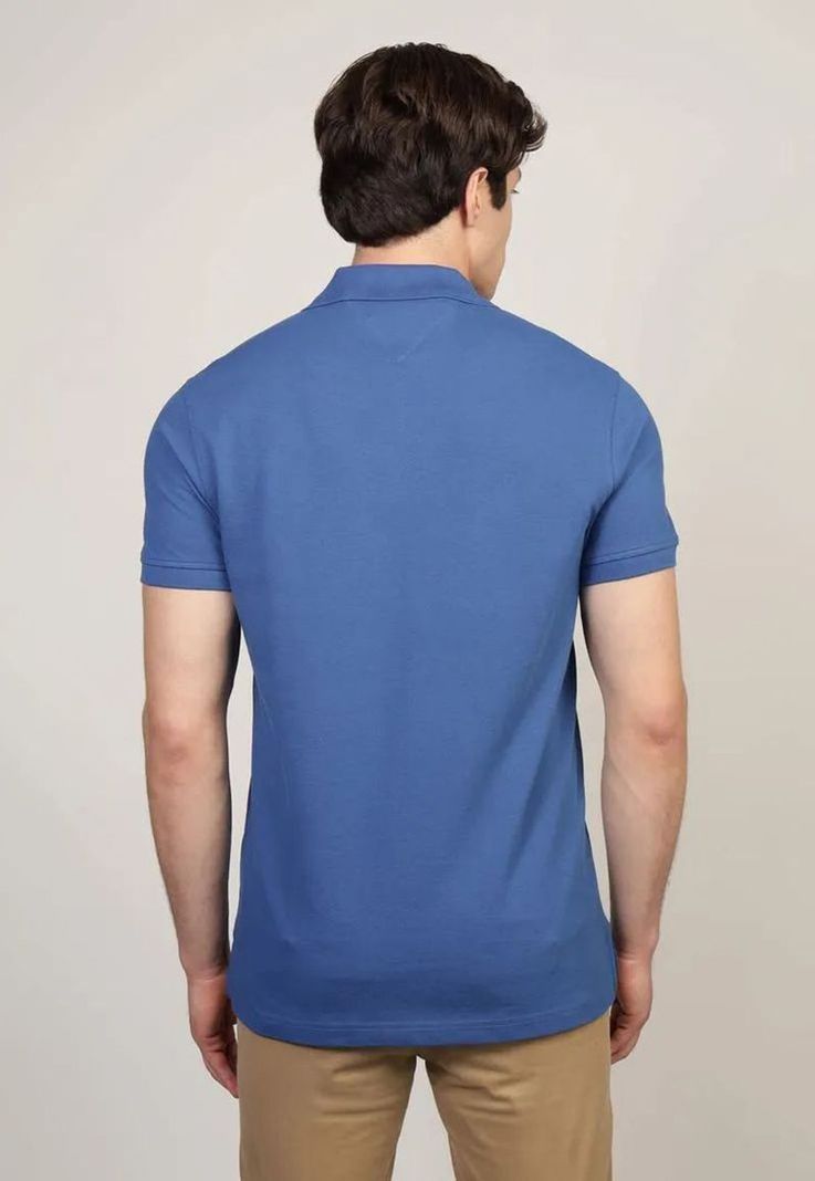 Polo Ic Stack Con Logo Regular Fit Azul Tommy Hilfiger-2