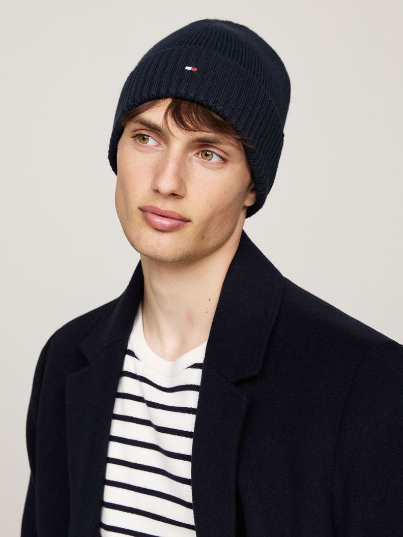 Gorro Solid Con Logo Azul Tommy Hilfiger-1