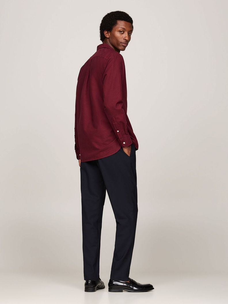 Camisa Oxford Regular Fit Burdeo Tommy Hilfiger-2