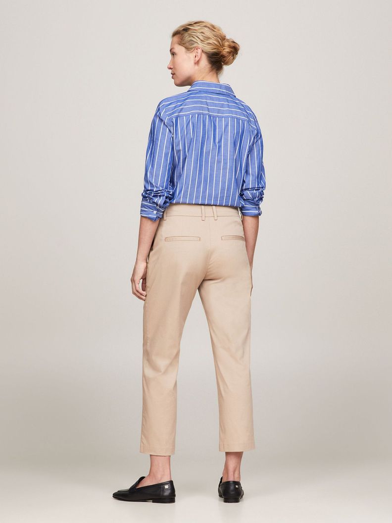 Pantalón Pernera Recta Slim Fit Beige Tommy Hilfiger-2
