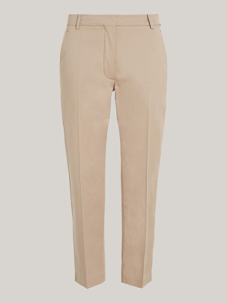 Pantalón Pernera Recta Slim Fit Beige Tommy Hilfiger-4