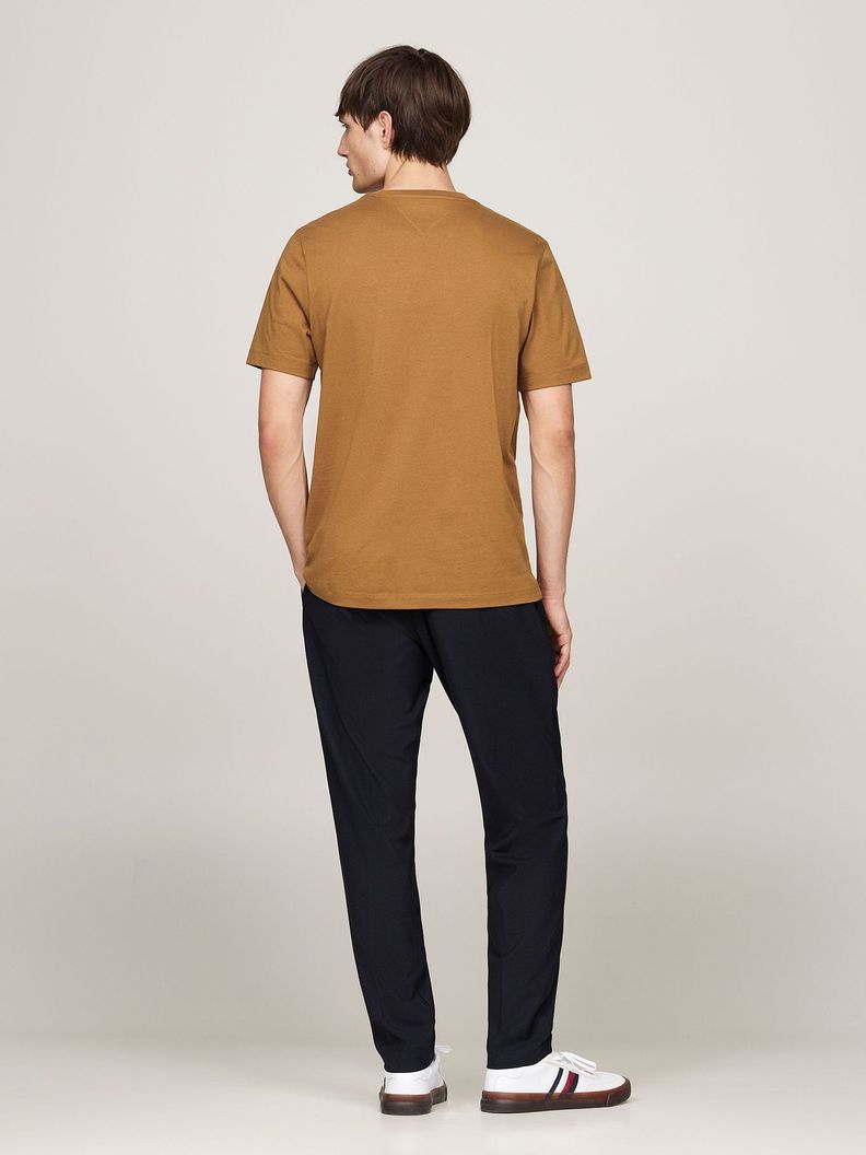 Polera Hilfiger Chest Stripe Logo Beige Tommy Hilfiger-2