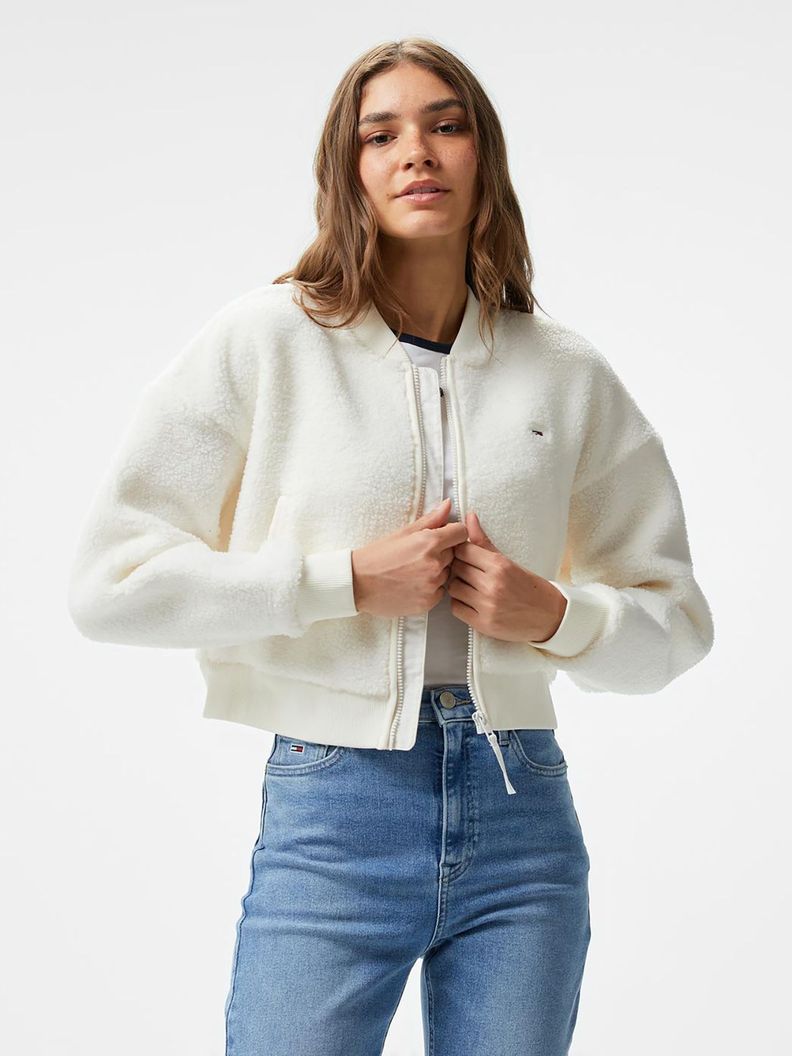 Polerón Estilo Bomber Solid Blanco Tommy Hilfiger-0