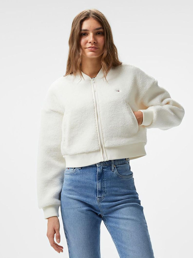 Polerón Estilo Bomber Solid Blanco Tommy Hilfiger-3