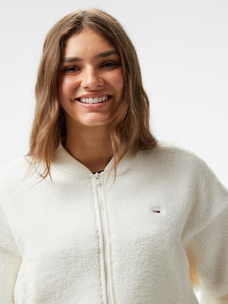 Polerón Estilo Bomber Solid Blanco Tommy Hilfiger-4