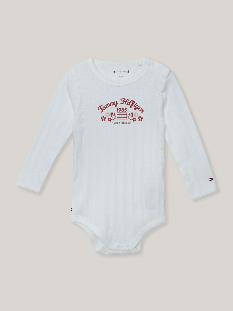 Set De 3 Body De Estilo Varsity Blanco Tommy Hilfiger-2