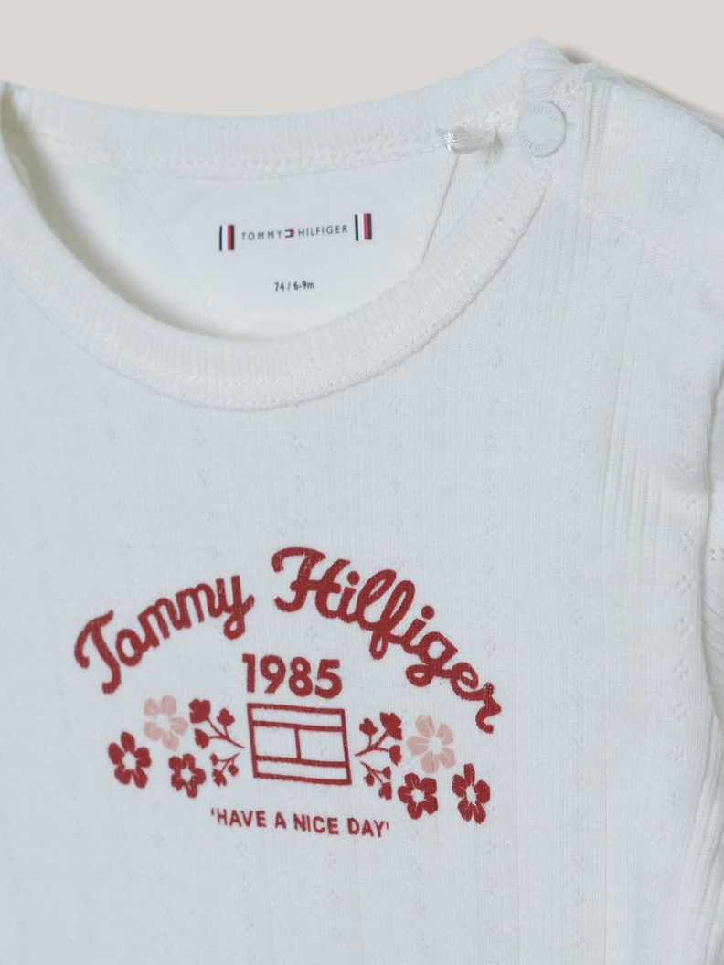 Set De 3 Body De Estilo Varsity Blanco Tommy Hilfiger-3
