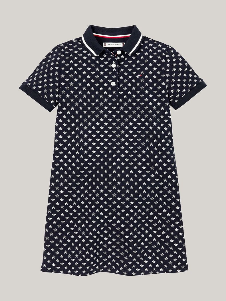 Vestido Con Estampados De Estrellas Azul Tommy Hilfiger-4