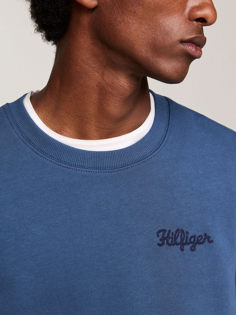 Polerón Con Logo En El Pecho Azul Tommy Hilfiger-3