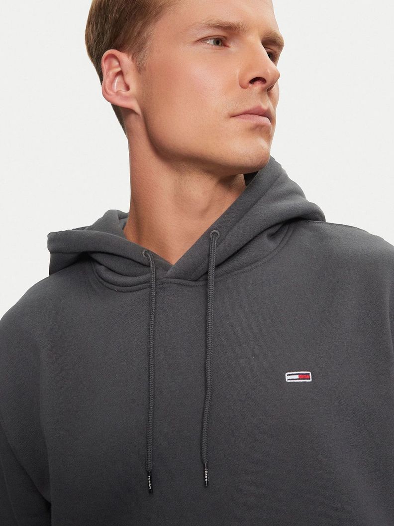 Polerón Hoodie Solid Con Logo Gris Tommy Jeans-3
