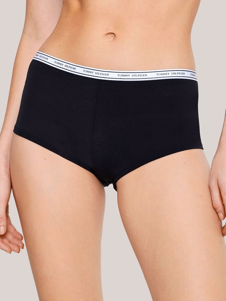 Calzon Boyshort Con Logo Negro S