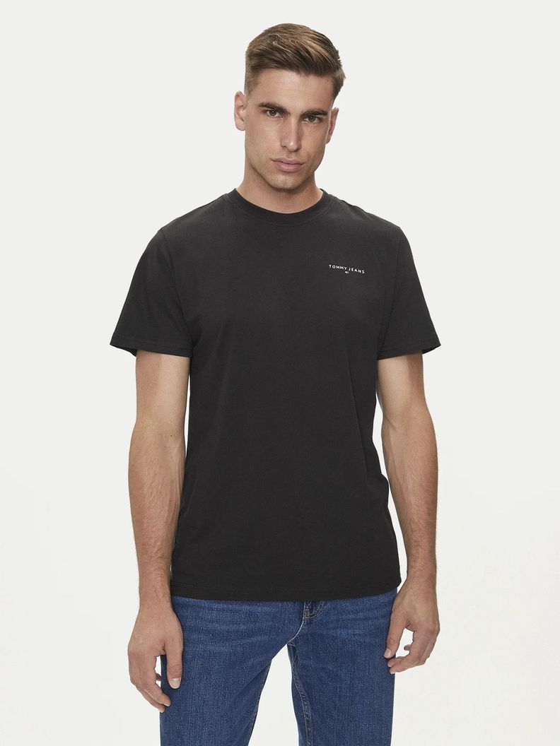 Polera Slim Hombre Fit Negro Tommy Jeans-0