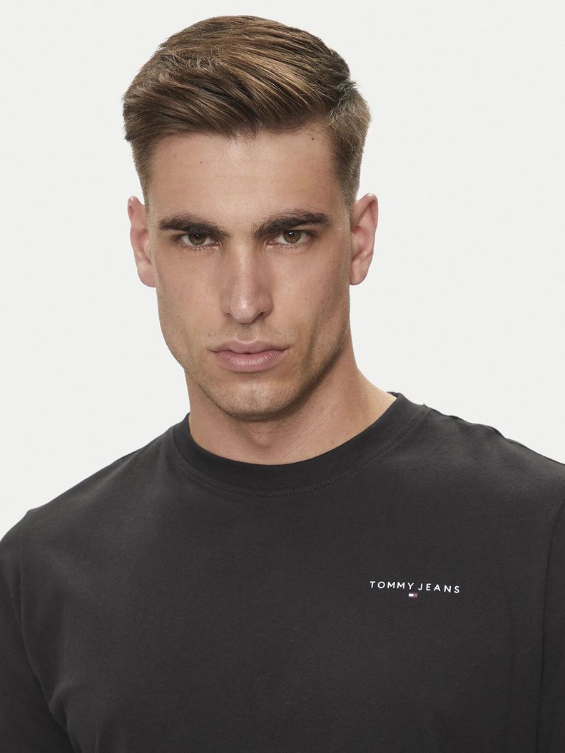 Polera Slim Hombre Fit Negro Tommy Jeans-3