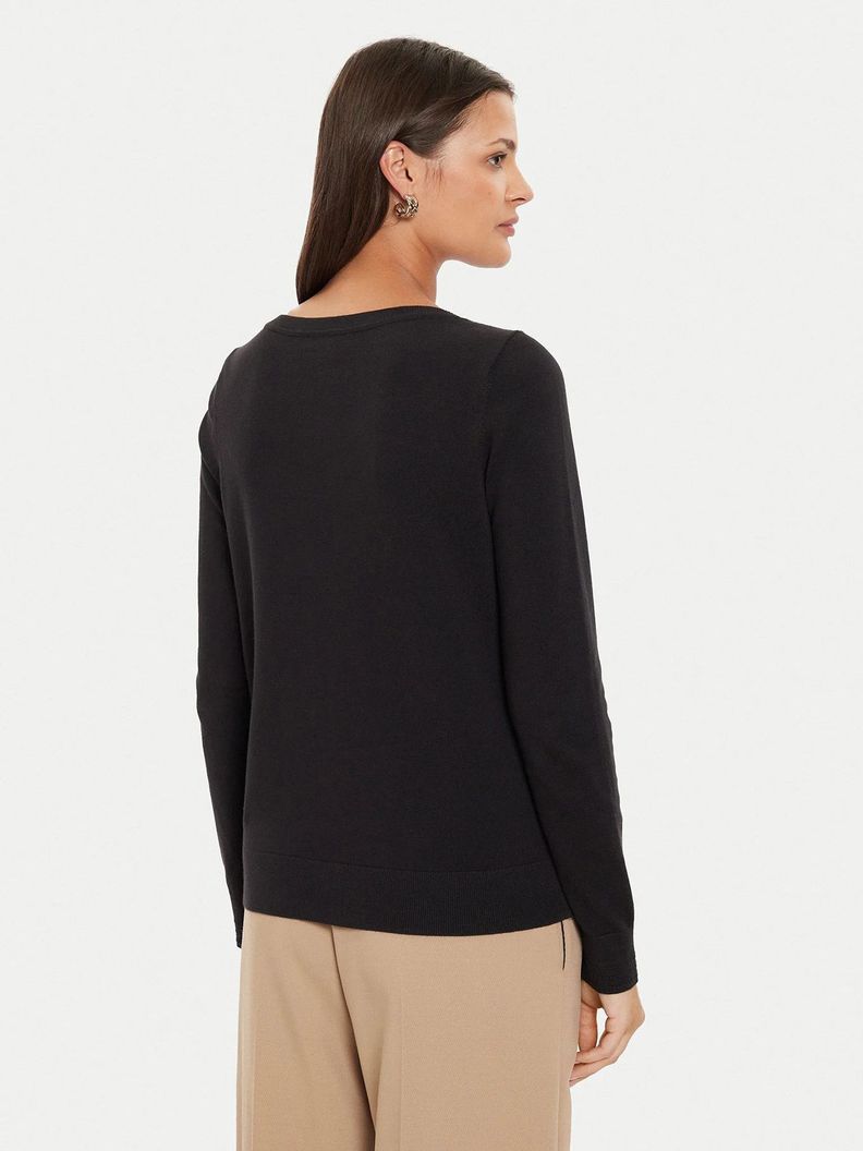 Sweater Con Cuello Estilo Barco Negro Tommy Hilfiger-2