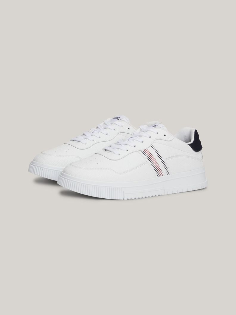 Zapatillas Supercup Stripes Cuero Blanco Tommy Hilfiger-0