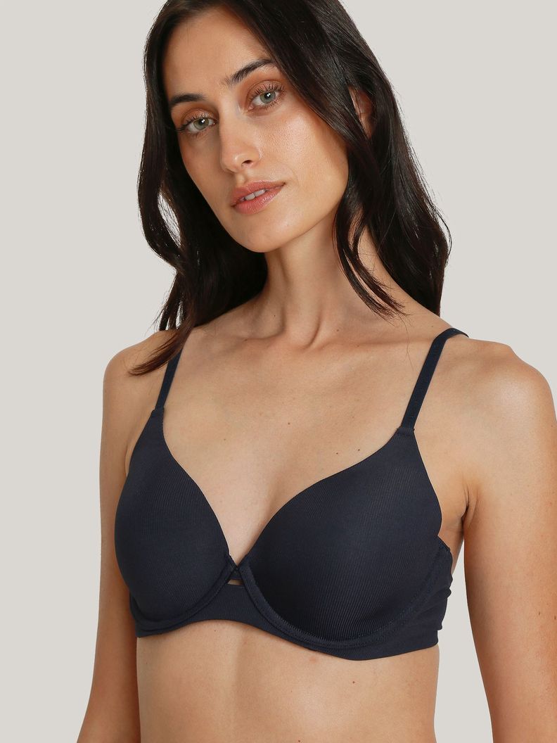Brassier Solid Con Push Up Azul Tommy Hilfiger-0