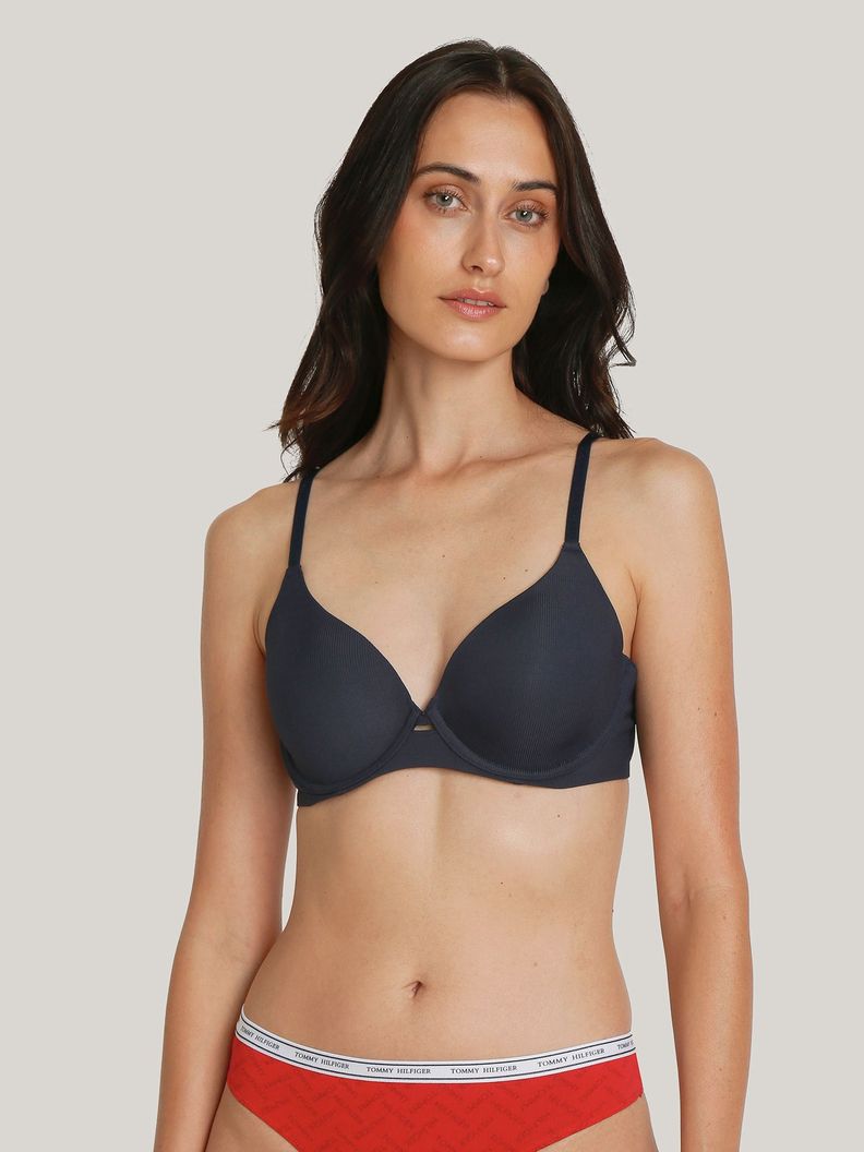 Brassier Solid Con Push Up Azul Tommy Hilfiger-1