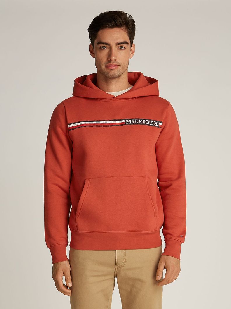 Polerón Hoodie Con Logo Stripe Rojo Tommy Hilfiger-0
