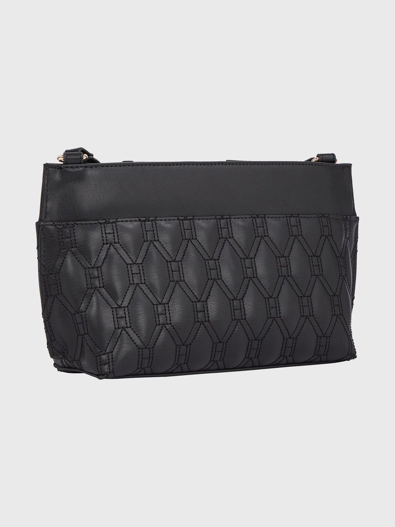 Bandolera Quilting Con Logo Negro Tommy Hilfiger-4