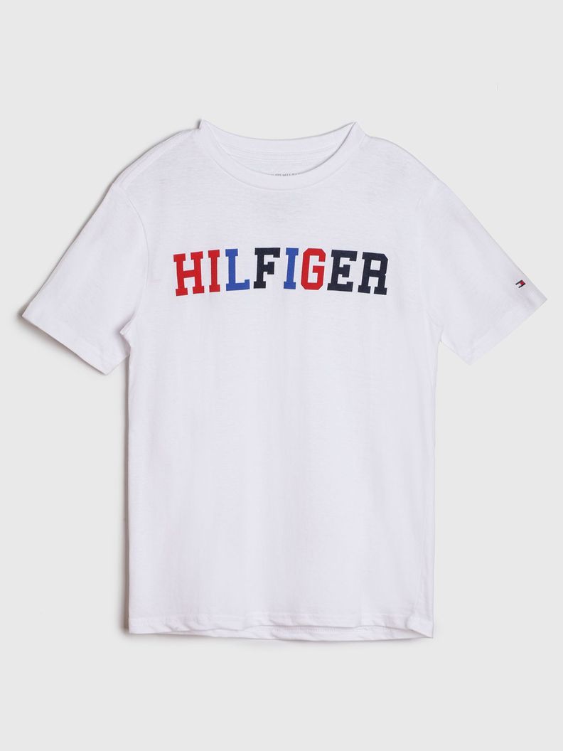 Polera Niño Con Logo Multicolor Blanco Tommy Hilfiger-0