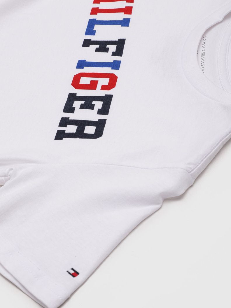 Polera Niño Con Logo Multicolor Blanco Tommy Hilfiger-3