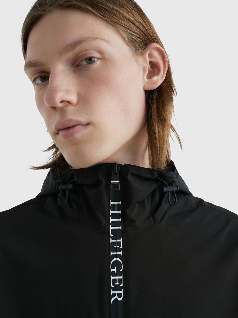 Chaqueta Con Gorro Protect Sail Negro Tommy Hilfiger-3