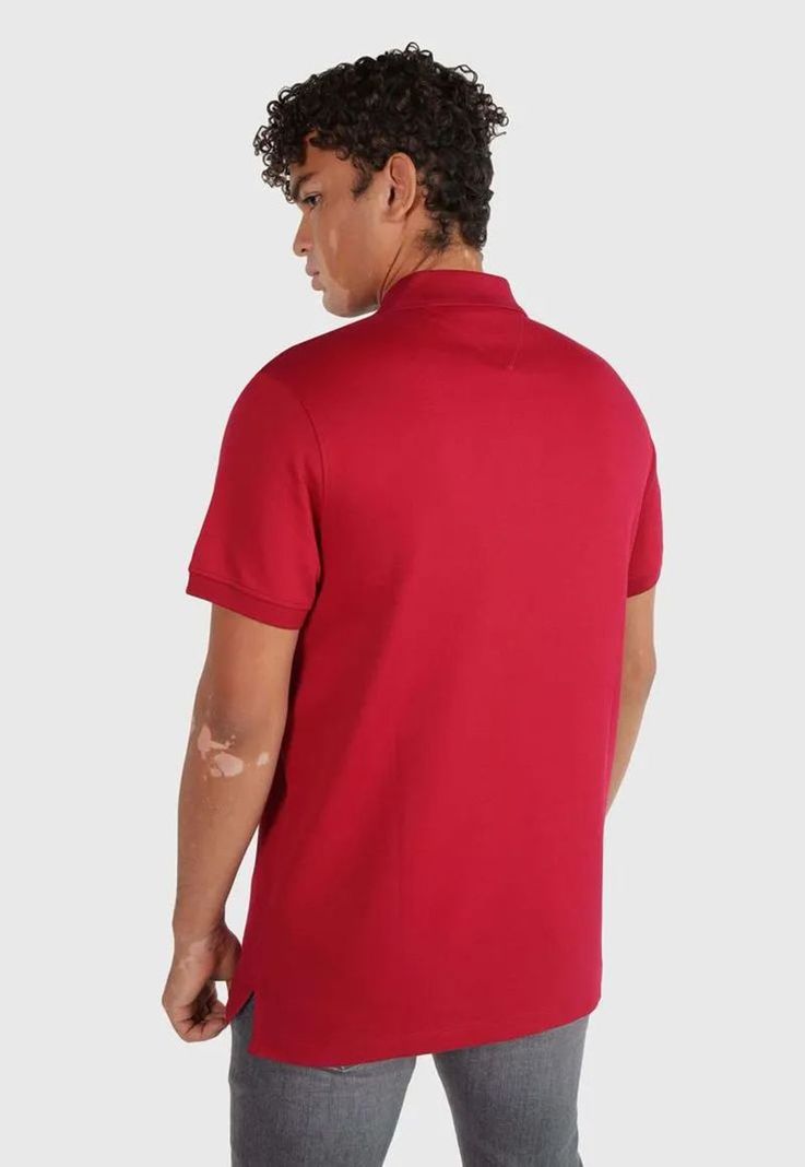 POLO REGULAR FIT LOGO MONOGRAM ROJO TOMMY HILFIGER-2