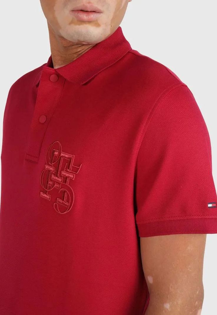 POLO REGULAR FIT LOGO MONOGRAM ROJO TOMMY HILFIGER-3