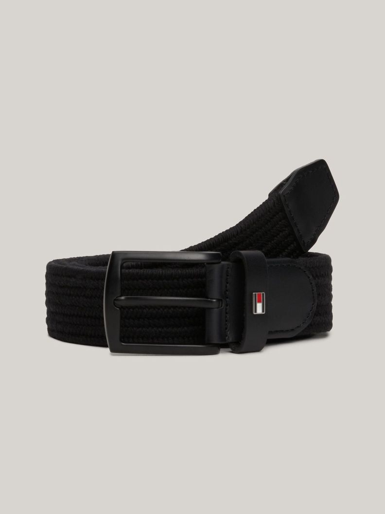 Cinturón Denton Trenzado Elástico Negro Tommy Hilfiger-0