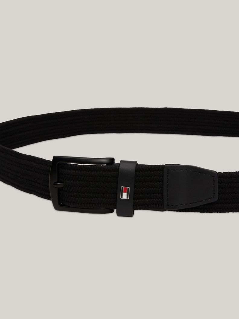Cinturón Denton Trenzado Elástico Negro Tommy Hilfiger-2