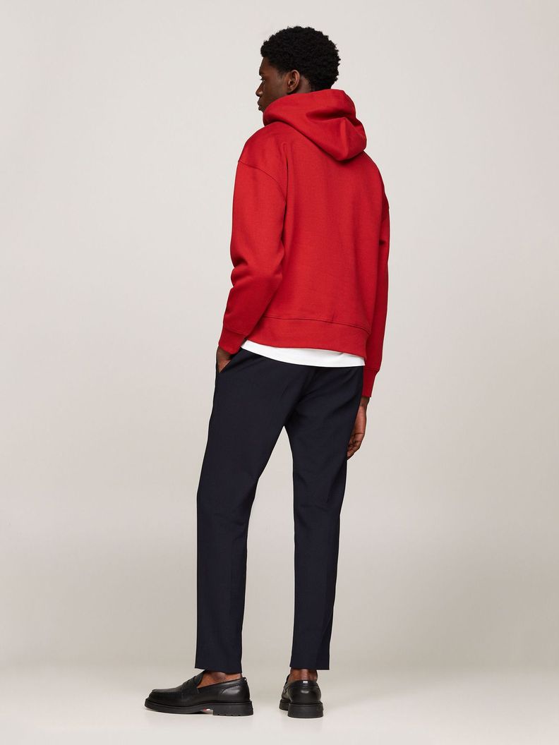 Polerón Hoodie Con Logo Bordado Rojo Tommy Hilfiger-2