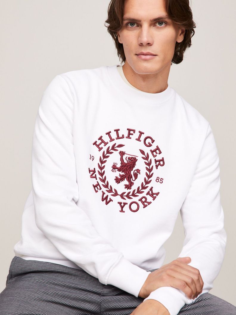 POLERÓN I CREST LOGO BLANCO TOMMY HILFIGER-3