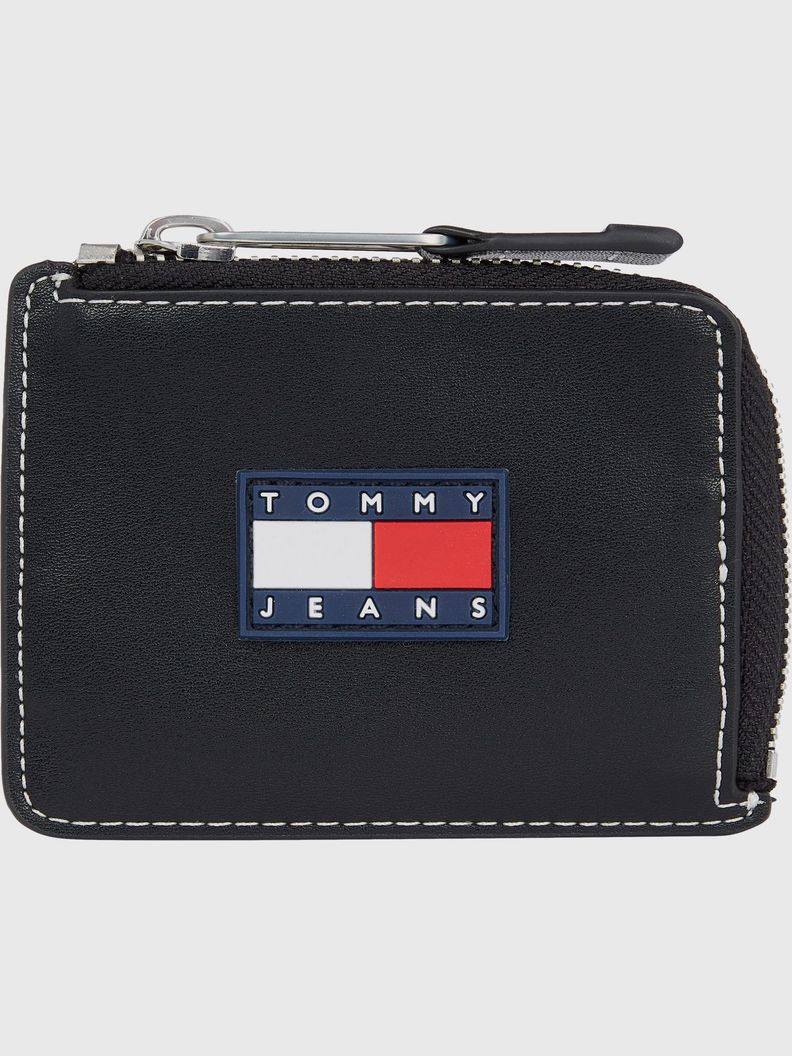 Billetera Monedero Con Parche Negro Tommy Hilfiger-0