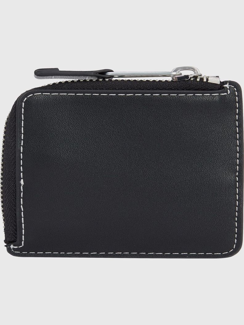Billetera Monedero Con Parche Negro Tommy Hilfiger-1