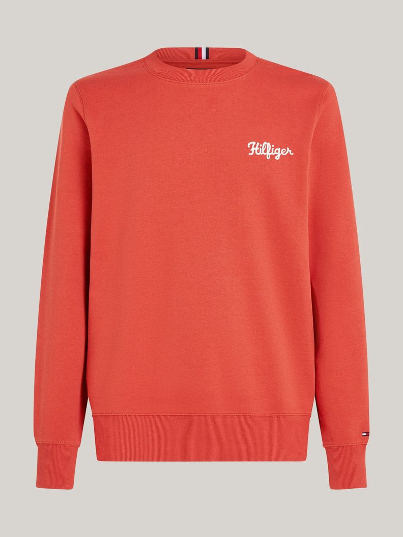 Polerón Con Logo En El Pecho Rojo Tommy Hilfiger-4