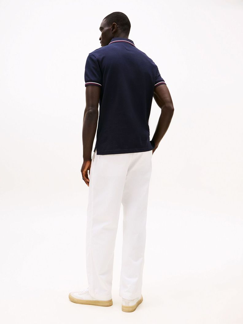 Polo Con Ribetes Tipped Slim Fit Azul Tommy Hilfiger-2
